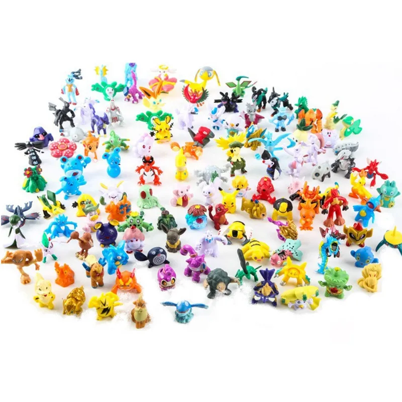 Cute Anime Merchandise - Figura de Pokémon Anime de 2-3CM,