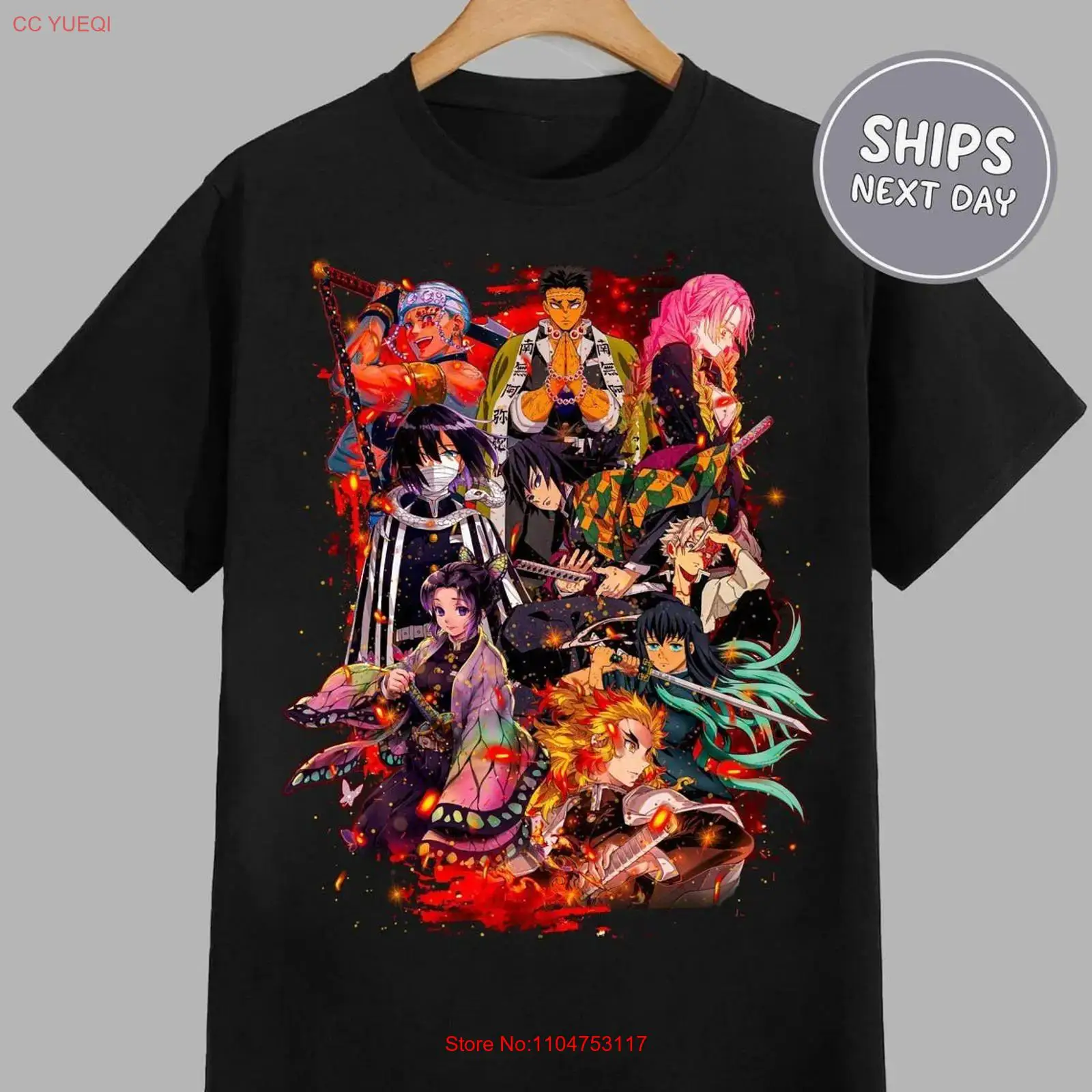 Anime Merchandise Demon Slayer - Camiseta de Anime Demon Slayer, Estilo