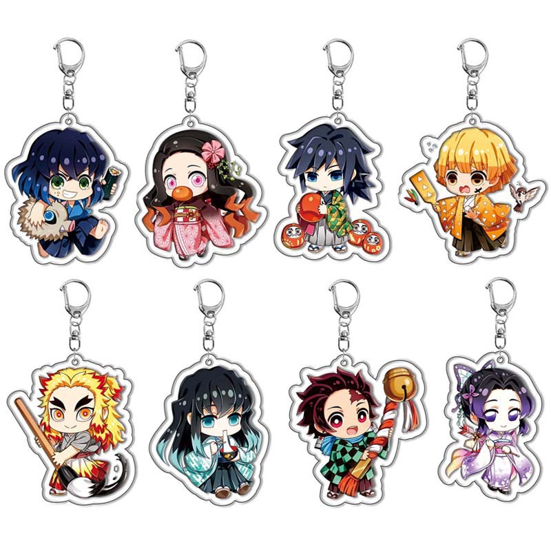 Anime Merchandise Demon Slayer - Llavero acrílico Demon Slayer Kimetsu no