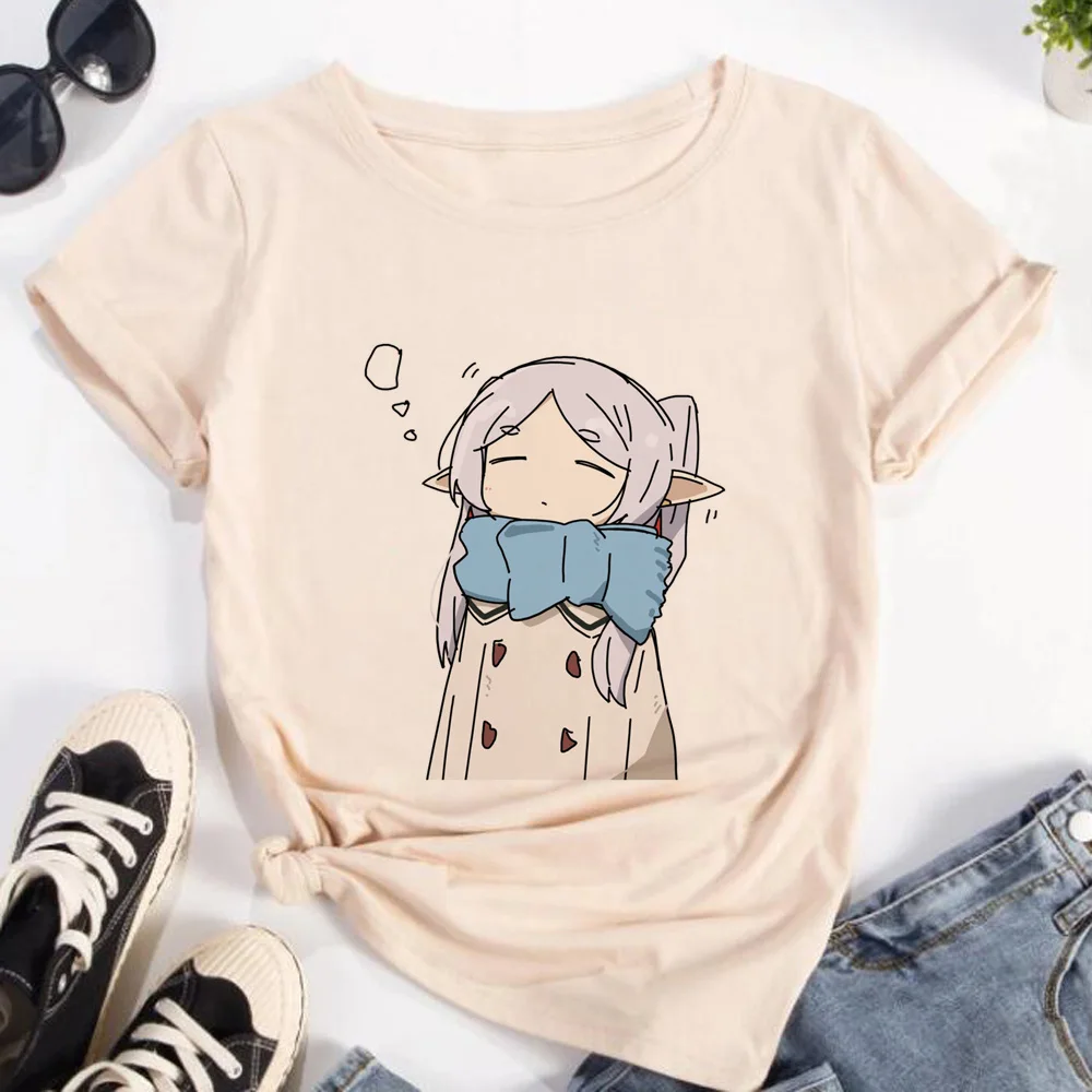 Frieren Anime Merchandise - Camiseta Frieren para mujer, ropa de